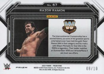2023 Panini Prizm WWE - Gold #67 Razor Ramon Back