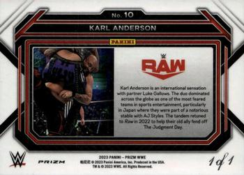 2023 Panini Prizm WWE - Black #10 Karl Anderson Back
