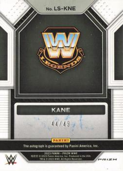 2023 Panini Prizm WWE - Legendary Signatures Prizms Blue #LS-KNE Kane Back