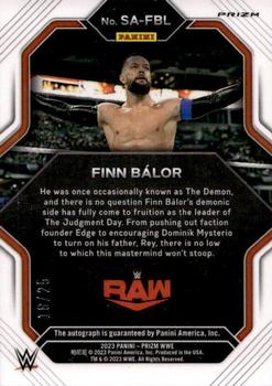 2023 Panini Prizm WWE - Superstar Autographs Prizms Mojo #SA-FBL Finn Balor Back