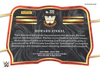 2023 Panini Select WWE #222 Howard Finkel Back
