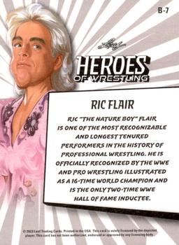 2023 Leaf Heroes of Wrestling - Red #B-7 Ric Flair Back