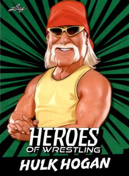 2023 Leaf Heroes of Wrestling - Green #B-4 Hulk Hogan Front