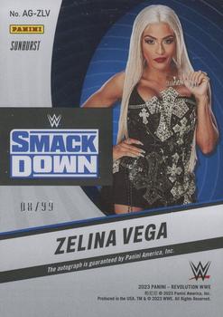 2023 Panini Revolution WWE - Autographs Sunburst #AG-ZLN Zelina Vega Back