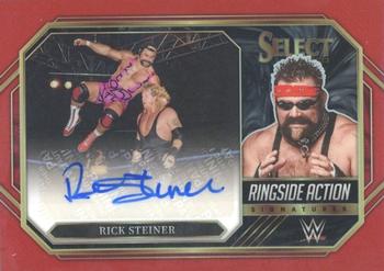 2023 Panini Select WWE - Ringside Action Signatures Red Prizms #RA-RST Rick Steiner Front