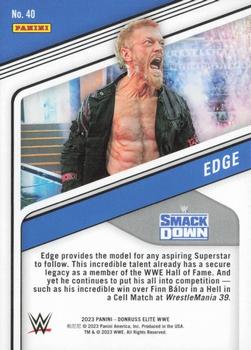 2023 Donruss Elite WWE - Blue #40 Edge Back