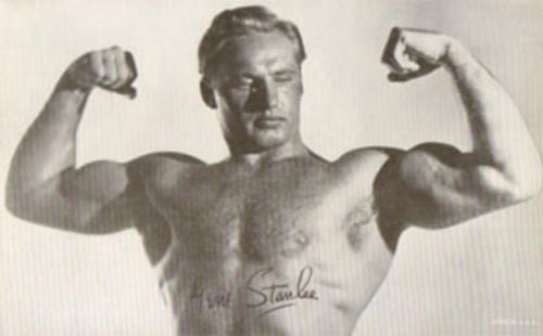 1950 Exhibit Wrestling #NNO Gene Stanlee Front