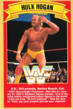 1988 Gold Bond Ice Cream WWF #NNO Hulk Hogan Front