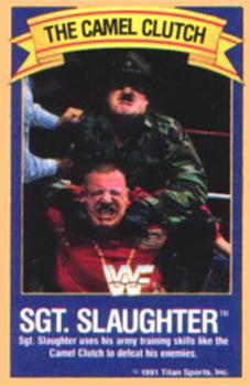 1991 Gold Bond Ice Cream WWF #NNO Sgt. Slaughter Front