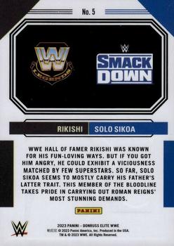 2023 Donruss Elite WWE - Family Lineage #5 Rikishi / Solo Sikoa Back