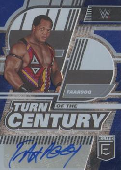 2023 Donruss Elite WWE - Turn of the Century Signatures Blue #TC-FRQ Faarooq Front