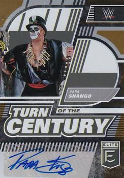 2023 Donruss Elite WWE - Turn of the Century Signatures Gold #TC-PSH Papa Shango Front