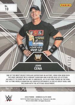 2023 Donruss Elite WWE - Star Status Red #10 John Cena Back