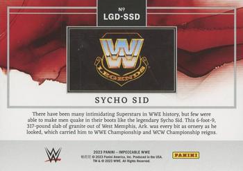 2023 Panini Impeccable WWE - WWE Legends Logo Silver #LGD-SSD Sycho Sid Back