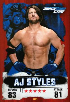 2016 Topps Slam Attax WWE: Takeover - Promo #SAP1 AJ Styles Front