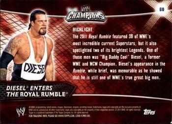 2011 Topps WWE Champions #60 Diesel Enters the Royal Rumble Back