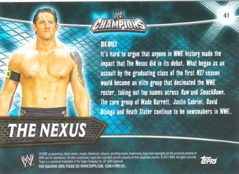 2011 Topps WWE Champions #41 Nexus Back