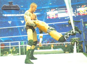 2011 Topps WWE Champions #85 Randy Orton Defeats CM Punk Front