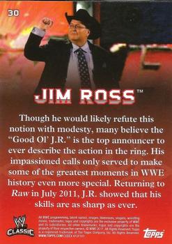 2011 Topps WWE Classic #30 Jim Ross Back