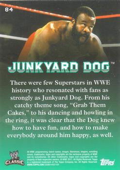 2011 Topps WWE Classic #84 Junkyard Dog Back