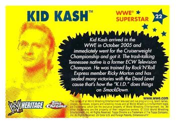 2006 Topps Heritage Chrome WWE #22 Kid Kash Back