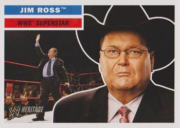 2005 Topps Heritage WWE #19 Jim Ross Front