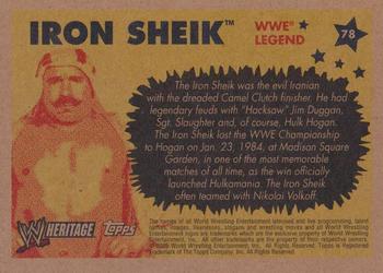 2005 Topps Heritage WWE #78 Iron Sheik Back