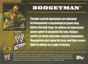 2007 Topps Action WWE #29 Boogeyman Back
