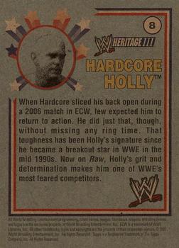 2007 Topps Heritage III WWE #8 Hardcore Holly Back