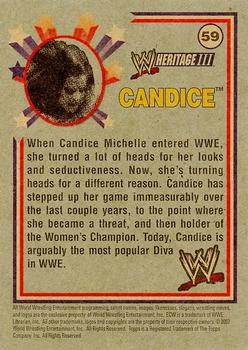 2007 Topps Heritage III WWE #59 Candice Michelle Back