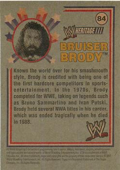 2007 Topps Heritage III WWE #84 Bruiser Brody  Back