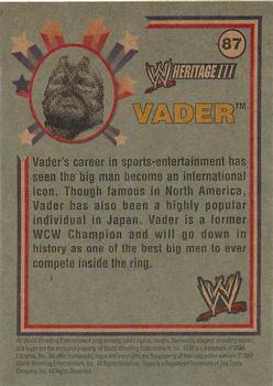 2007 Topps Heritage III WWE #87 Vader  Back