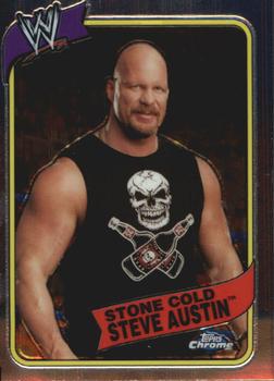2008 Topps Chrome Heritage III WWE #4 Stone Cold Steve Austin Front