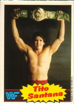 1985 O-Pee-Chee WWF Pro Wrestling Stars #14 Tito Santana Front