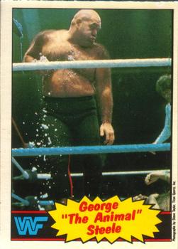 1985 O-Pee-Chee WWF Pro Wrestling Stars #21 George The Animal Steele Front