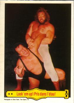 1985 O-Pee-Chee WWF Pro Wrestling Stars #23 Lock 'Em Up! Front