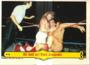 1985 O-Pee-Chee WWF Pro Wrestling Stars #27 All Tied Up! Front