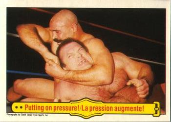 1985 O-Pee-Chee WWF Pro Wrestling Stars #32 Putting On Pressure! Front
