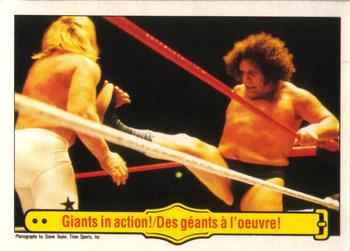 1985 O-Pee-Chee WWF Pro Wrestling Stars #48 Giants In Action! Front