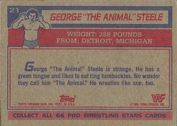 1985 Topps WWF Pro Wrestling Stars #21 George 