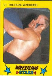 1986 Monty Gum Wrestling Stars #21 The Road Warriors Front