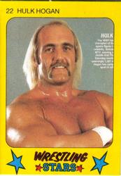 1986 Monty Gum Wrestling Stars #22 Hulk Hogan Front
