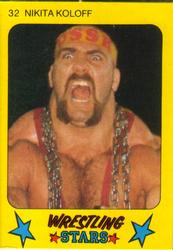 1986 Monty Gum Wrestling Stars #32 Nikita Koloff Front