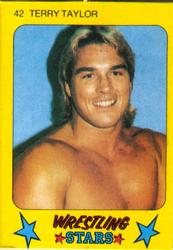 1986 Monty Gum Wrestling Stars #42 Terry Taylor Front