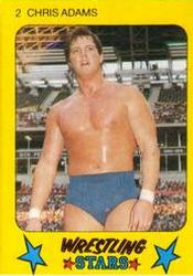 1986 Monty Gum Wrestling Stars #2 Chris Adams Front