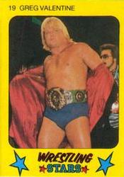 1986 Monty Gum Wrestling Stars #19 Greg Valentine Front