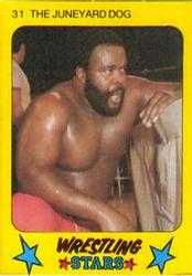 1986 Monty Gum Wrestling Stars #31 The Junkyard Dog Front
