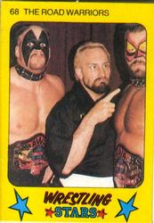 1986 Monty Gum Wrestling Stars #68 The Road Warriors Front