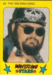 1986 Monty Gum Wrestling Stars #83 The One Man Gang Front