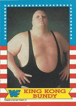 1987 Topps WWF #15 King Kong Bundy  Front